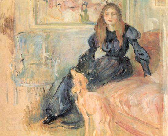 Berthe Morisot Julie Manet and her Greyhound, Laertes